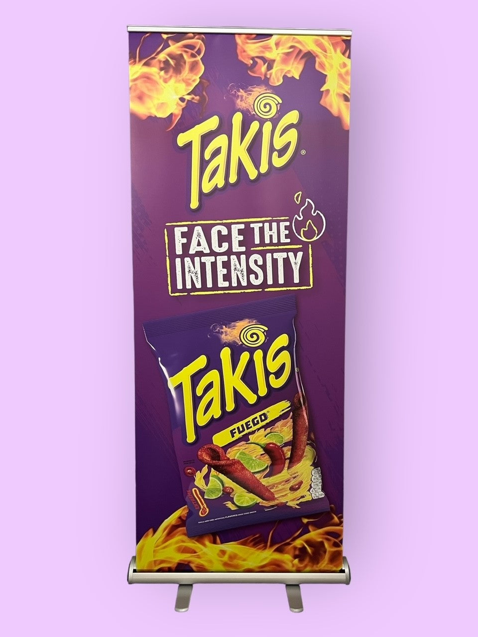 Face The Intensity Pull Up Banner