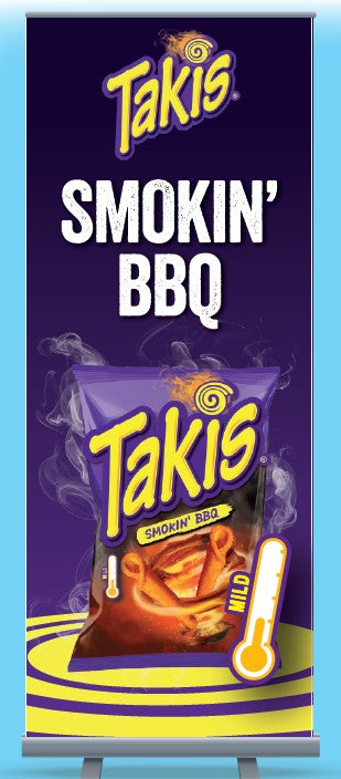 TAKIS Smokin BBQ Roller Banner