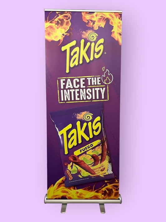Face The Intensity Pull Up Banner