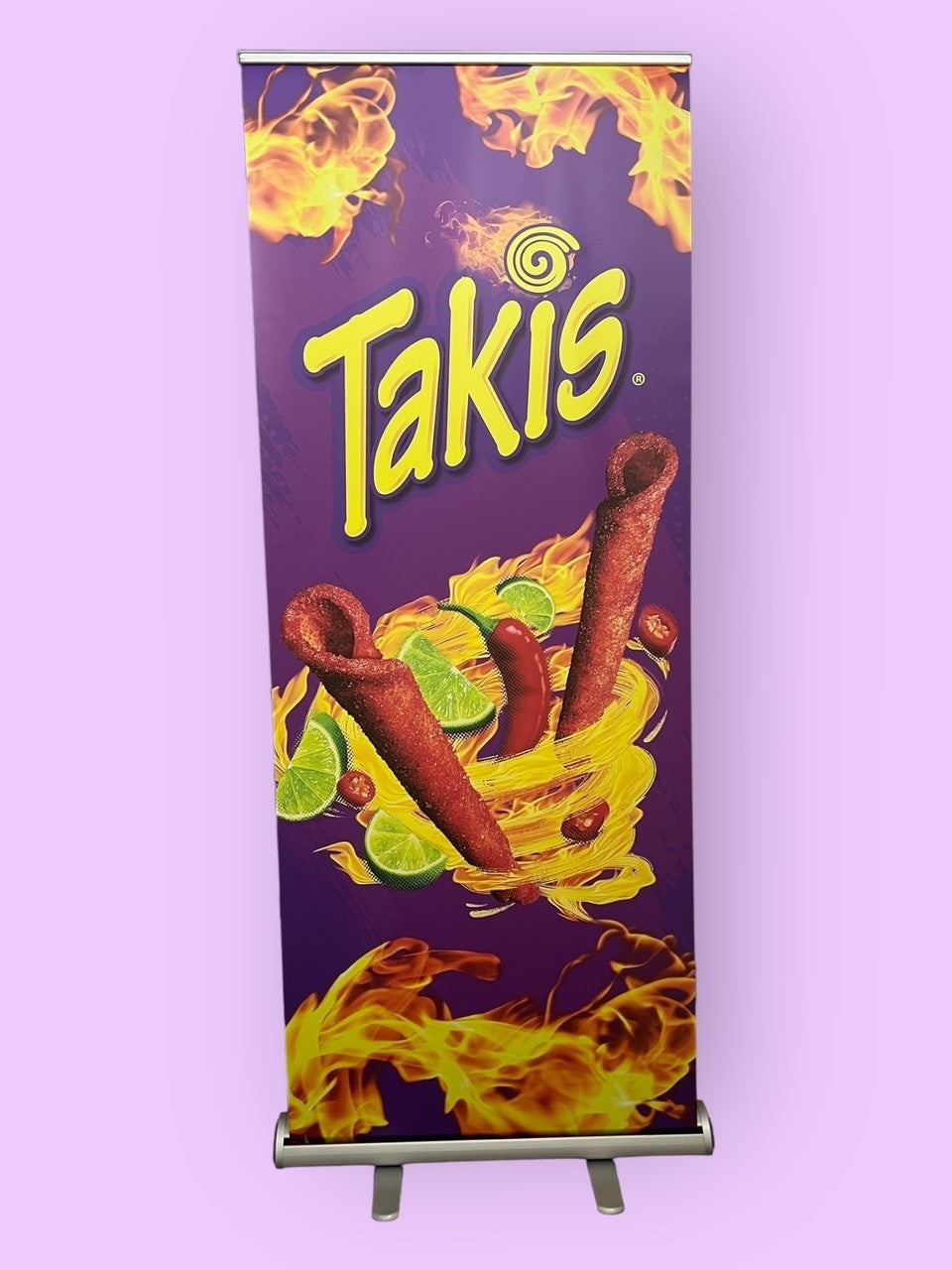 Fuego Plain Pull Up Banner