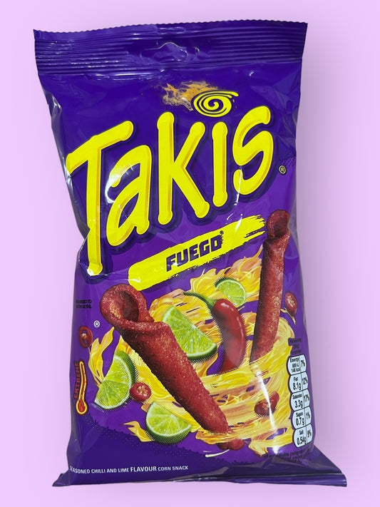 TAKIS FUEGO 1CT 100G 1.8KG 18CS UK